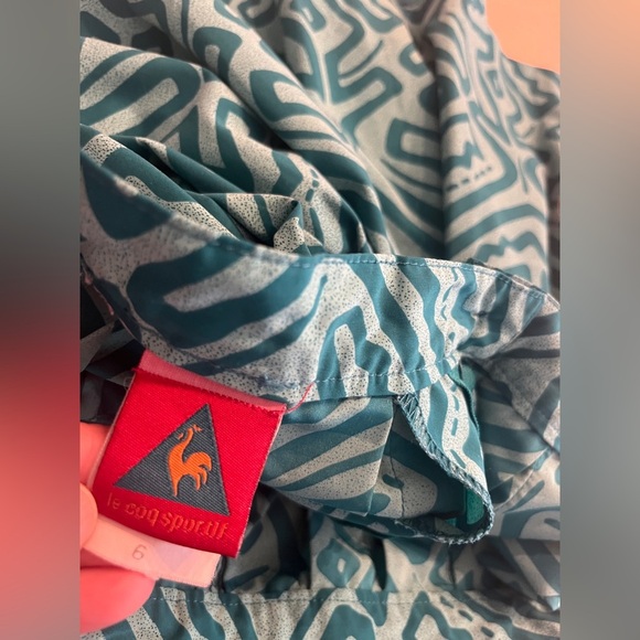 Vintage Le Coq Sportif Geometric Print Tennis Golf Skirt Sz 6 - Picture 8 of 9